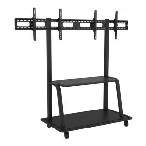 Dual TV stand mobile cart for display up to 55 inch