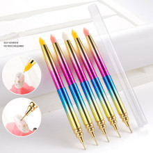 2023 New Gradient Color Metal Handle Rotatable Wax Rhinestones Picker