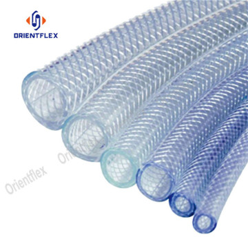 Soft pvc reinforced braided vinyl tubing