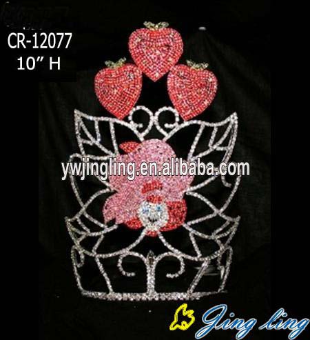 10 Inch Strawberry Leaves Fashion Bridal Crown