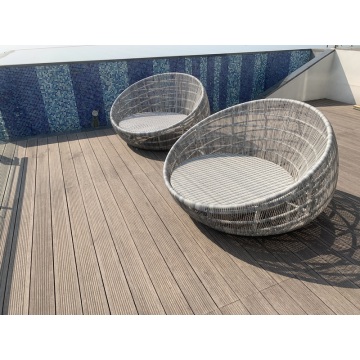 Outdoor bamboo decking for resort hotel