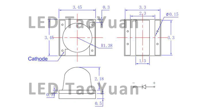 High Power UV LED 395nm SMD 3535