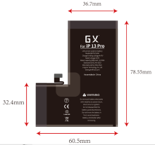 GX for Apple 13Pro with standard capacity battery