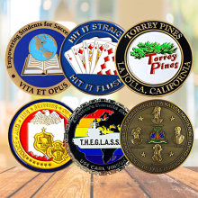 No minimum order Custom US 3D challenge coins