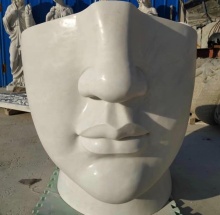 Incredible antique hand carved marble face statues chair