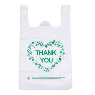 High quality clear color customized recyclable customizable ld plastic bag for takeaway