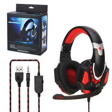 private mould LED lighting gaming headset