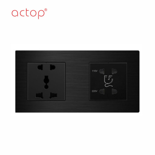 Black Switch Panel Tact Untuk Proyek Hotel