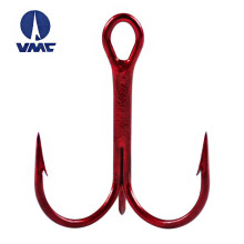 High Quality Red Fishing Treble Hooks 9649 - Wholesale VMC 4# Three Claw Hooks