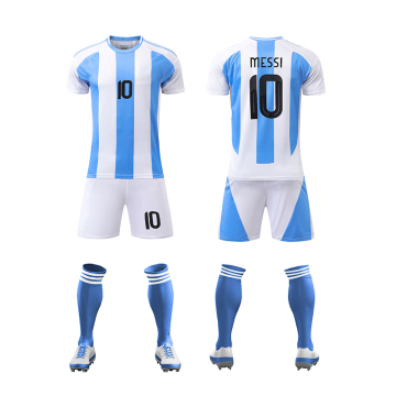 Private Label Customization Retro Soccer Jerseys MESSI T-shirt