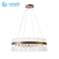 LEDER Glass Modern Bedroom Chandeliers