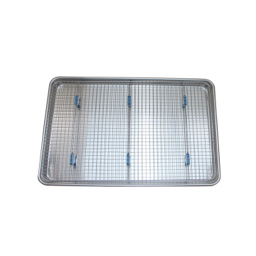 Aluminum Bun Pan with Stainless Rack