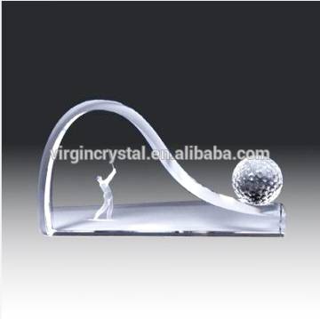 Crystal sports awards with golf ball crystal awards for golf game souvenirs
