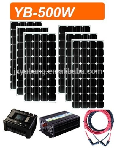 YB-500 Watt Complete off grid Solar power system pv system photovoltaic system