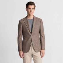 mens casual blazer with knitting fabric