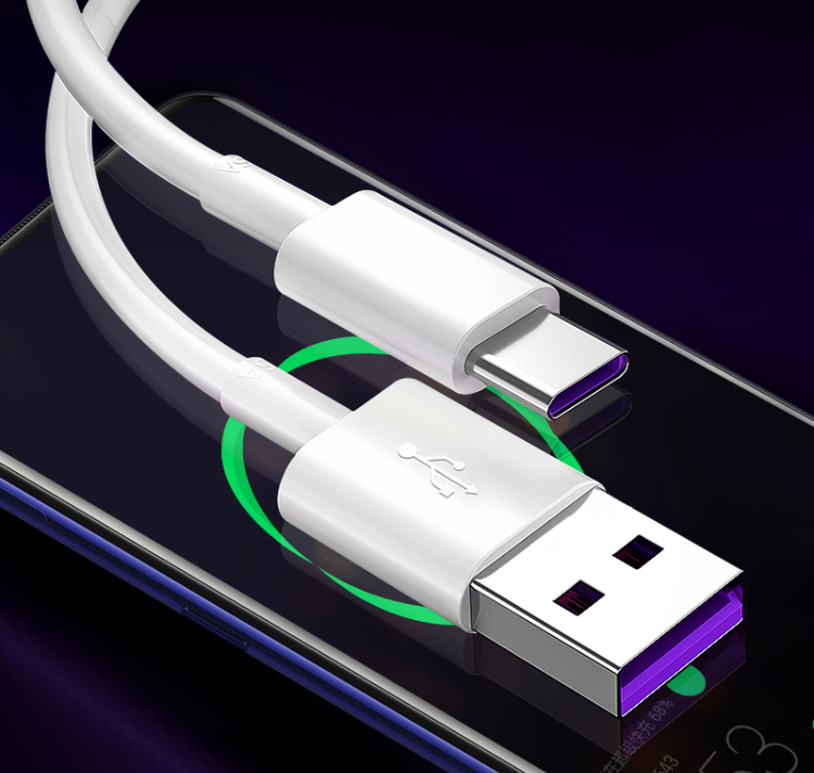 Customize OEM  5A USB 3.1  High Speed Data 1m  Type C Cable For Huawei USB-C Fast Charging Charger