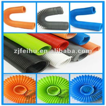 Flexible reinforced pvc spring hose