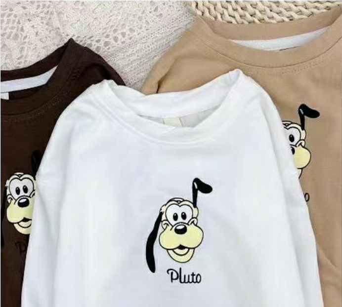 Lange mouwen Crew Neck Cartoon Printing Baby Sweater