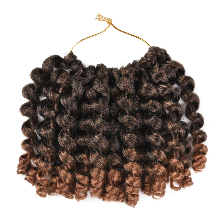 Synthetic Hair Hair Extensions Pre-Looped Jumpy Wand Curl  Crochet Braid Hair Synthetic Twist