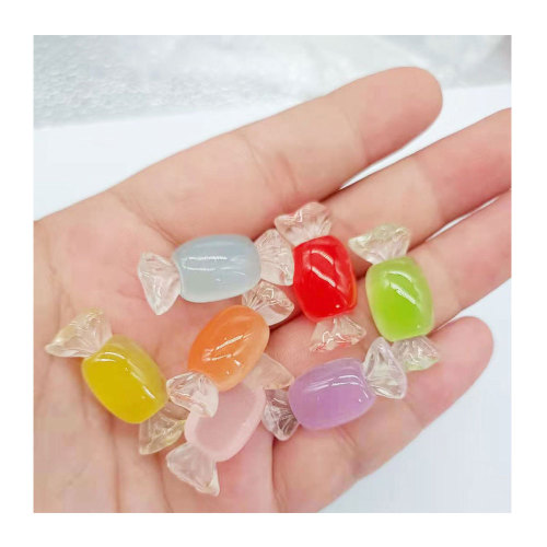 Resina mista trasparente Candy Decorazione Artigianato Flatback Cabochon Kawaii Abbellimenti fai da te per accessori Scrapbooking