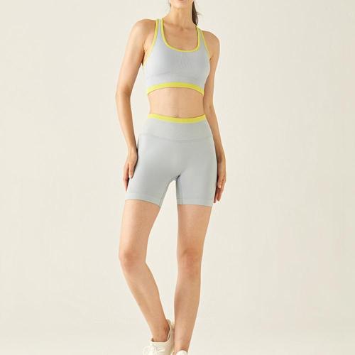 Tenue de yoga pour femme sans couture 2 pièces