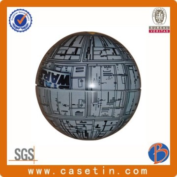 2016 factory directly Christmas ball-shaped metal gift tin