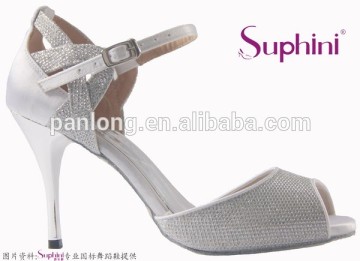 safty heel and comfortable ladies latin salsa tango dance shoes
