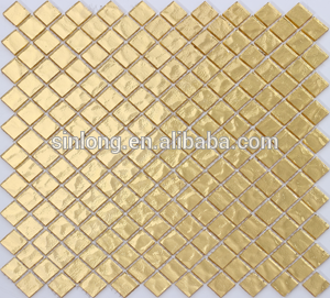 gold foil mosaic tile/tiles glass mosaic/mosaic tiles philippines