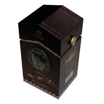 Embossed paperboard wine gift boxes