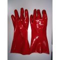 Guanti in PVC immersi singolo rosso