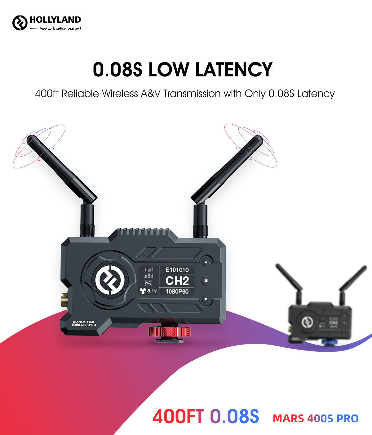 IN STOCK Hollyland MARS 400S PRO FILES Wireless Video Transmission System HD Image Transmitter Receiver SDI 1080P for Photograph
