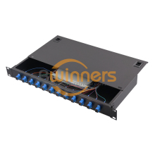 Fiber Patch Panel 12 Port 1U 19 Inch Rack-Mount
