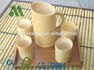 Bamboo Beer Mug and Cups