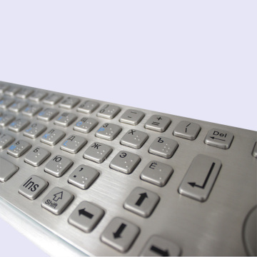 Teclado de acero de acero inoxidable de alta calidad para quiosco de información