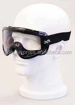 Fiberglass head mannequin for eye protection instrument, men VR/mask Exhibition head model for safty hat