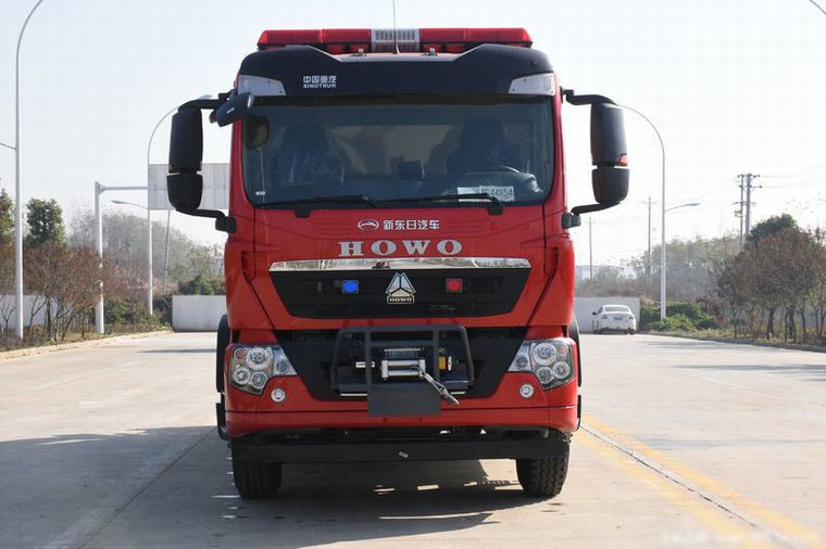 Howo Fire Rescue Truck مع Crane Fire Truck