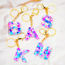 Wholesale Resin Alphabet Keychains: Personalized Ladies Bag Accessories for Women