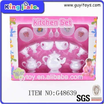 Newest high performance plastic children tea set
