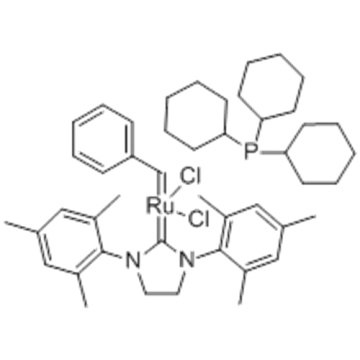 Rutênio, [1,3-bis (2,4,6-trimetilfenil) -2-imidazolidinilideno] dicloro (fenilmetileno) (triciclohexilfosfina) -, (57251693, SP-5-41) - CAS 246047-72-3