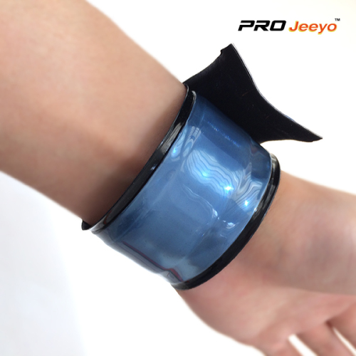 Huỳnh quang màu xanh an toàn PVC Hi Vis Wristband