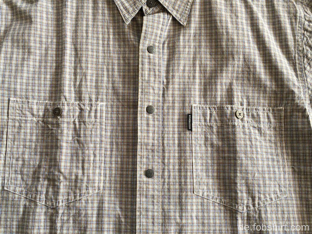 Langarm Check Shirt lässig