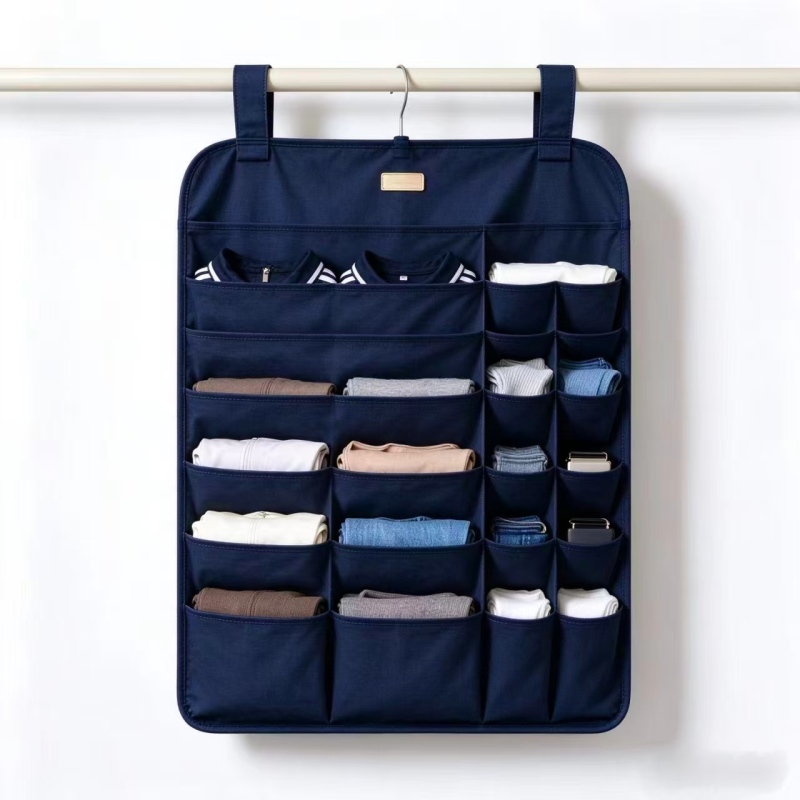 Multi Pockets Fabric Hanging Pouch