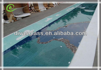 Designer glass partition for bathroom