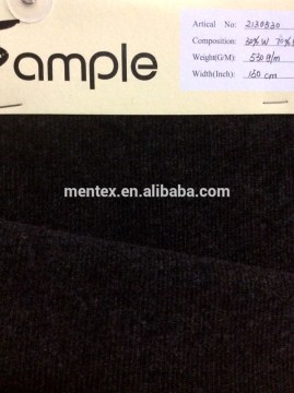 wool strip fabric brushed