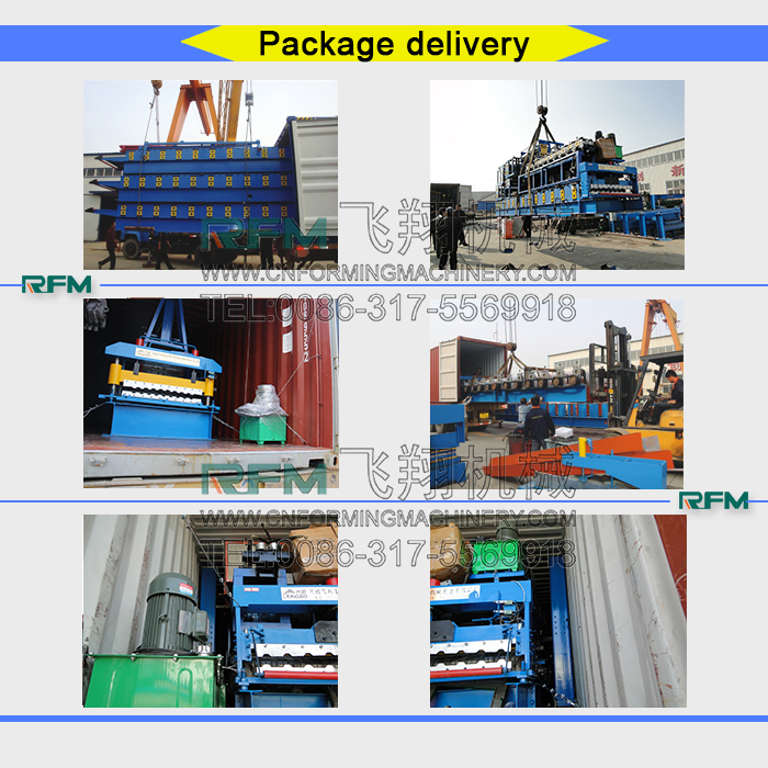 Corrugated Roof Tile Metal Sheet Roll Forming Machine in Tile Making Machinery