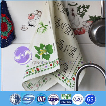 100% cotton silk printed cotton kitchen towels