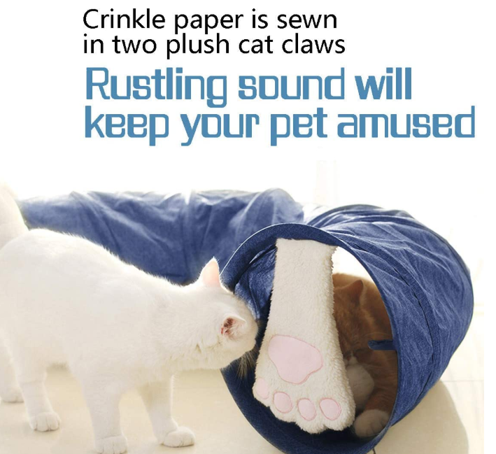 Zusammenklappbares Katzenrohrspielzeug Collapsible Cat Tube Toy