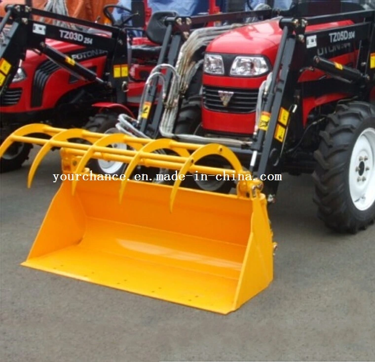 Hot Selling GB Series 1.5-2.4m Width Quick Hitch Grapple Bucket for 25-180HP Agricultural Wheel Farm Tractor and Front End Loader