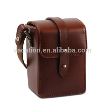 european real leather digital camera bag