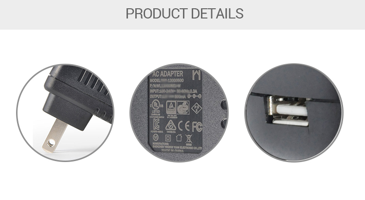 Interchangeable power adapter 5v 2a